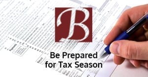 Be prepared for Tax Season